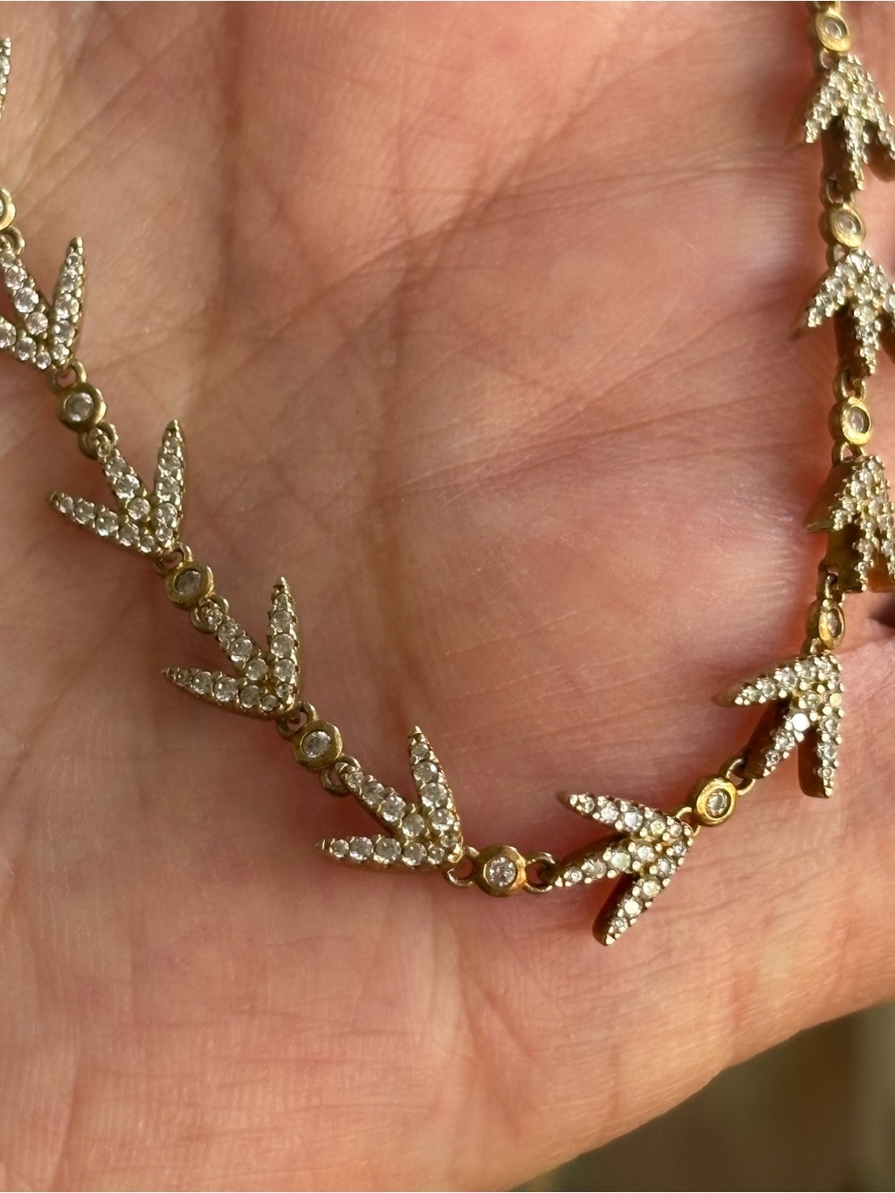 APM Monaco Laurel Leaf Necklace